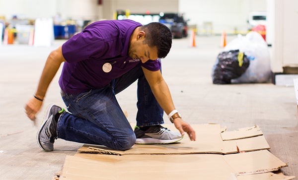 Houston volunteer Hurricane Harvey relief