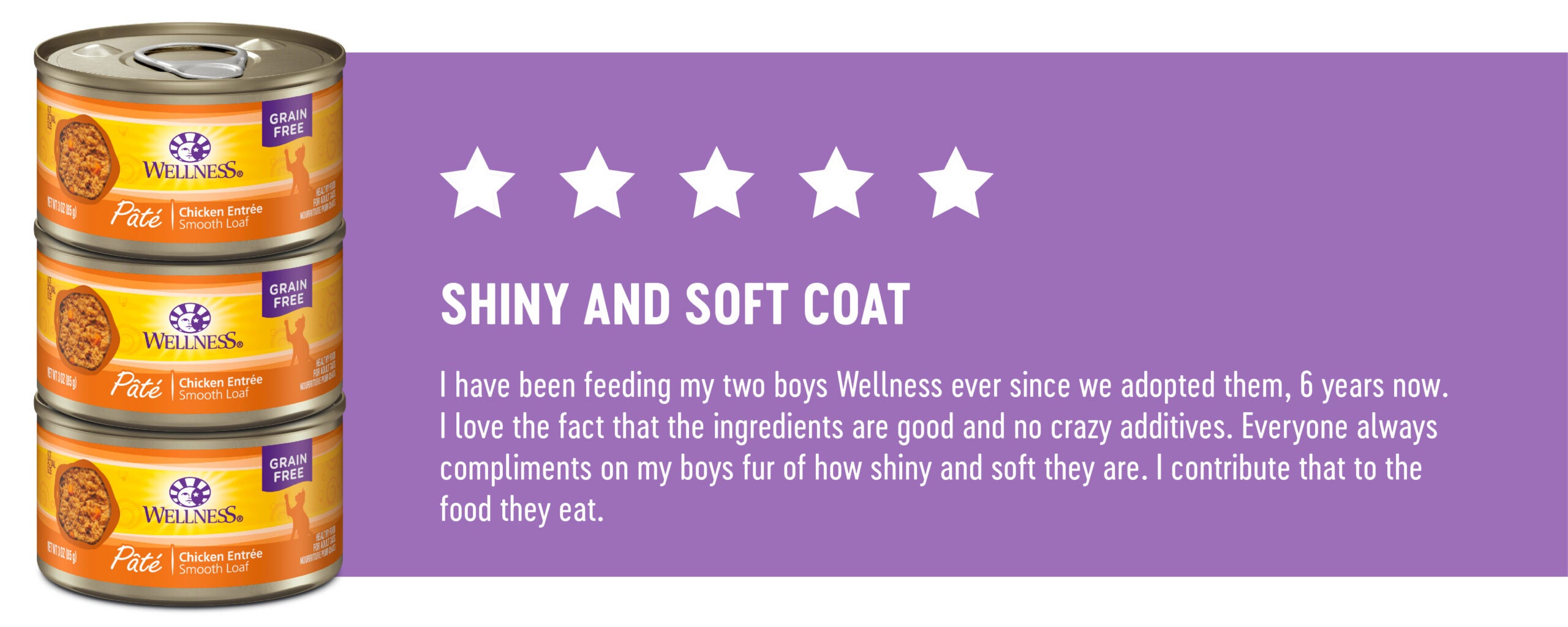 5 Stars - Shiny and Soft Coat, cat food