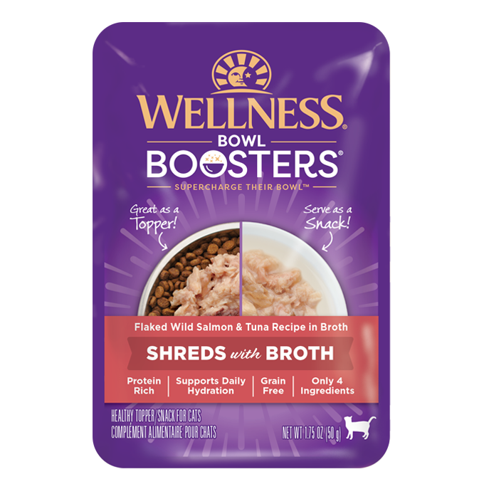 Wellness Bowl Boosters Shreds with Broth