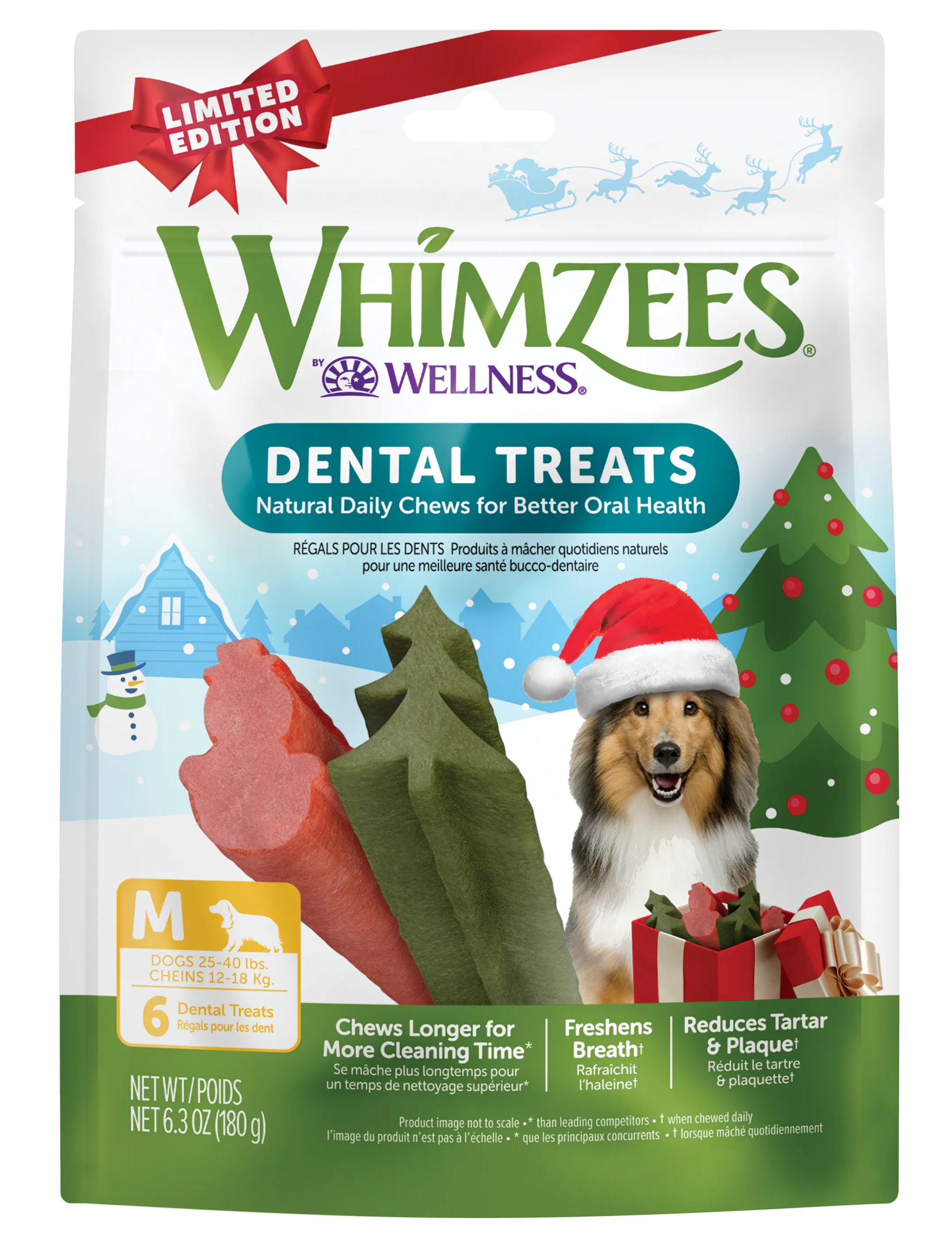 Whimzees Winter Shapes Dental Treats
