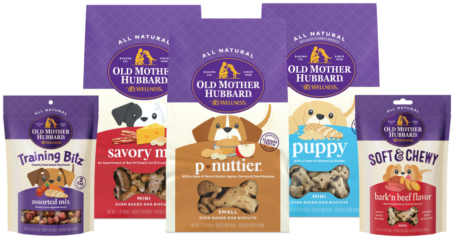 Old Mother Hubbard Dog Treats, soft and chewy, training treats, savory mix, p nuttier, peanut butter dog treat, puppy treats.