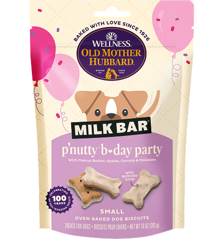 Old mother Hubbard milk bar packaging 