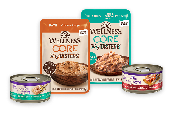 Wellness CORE tiny tasters and Wellness Signature Selects products